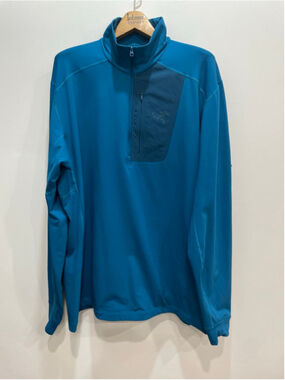 Arc'teryx Men's Rho LT Zip Neck Long Sleeve XXL Teal Outdoors Gorpcore Athletic